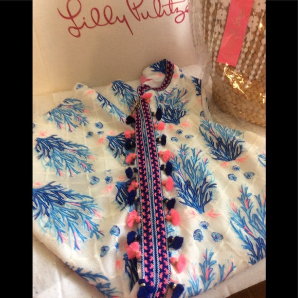 Lilly Pulitzer Jane Shift Seaspray Off Shore - Picture 3 of 8